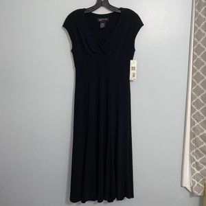 NWT Jones NY Empire Waist V-neck Midi Dress - Sz 4